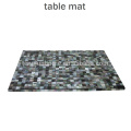 Tableware Accessory Black MOP shell table mat